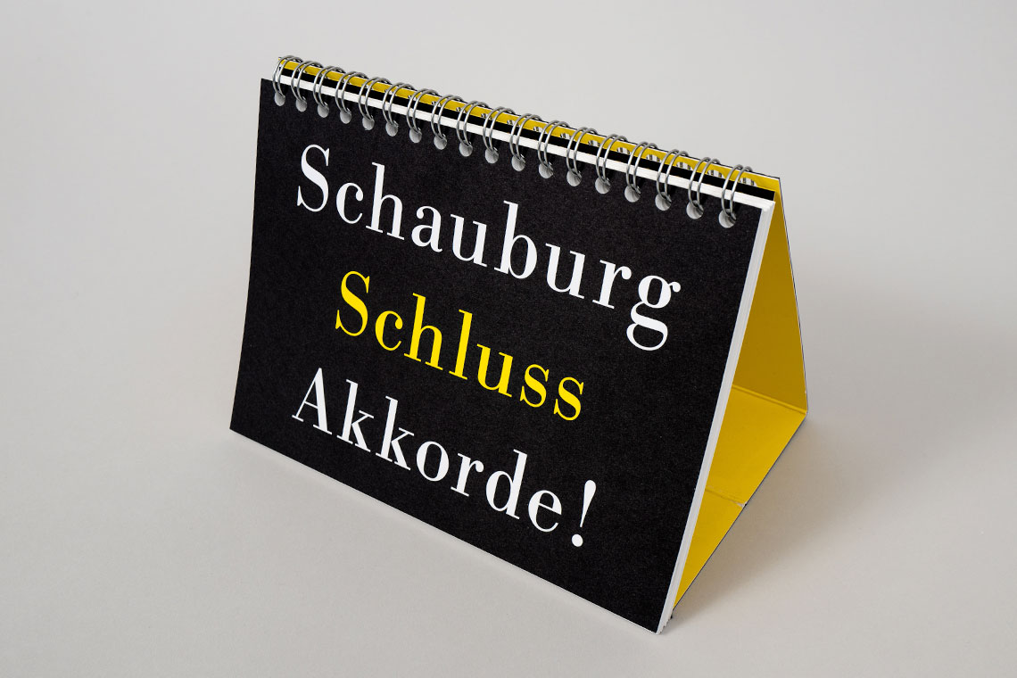Kalender Schauburg München Offsetdruck Spiralbindung